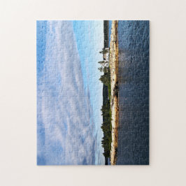 Quebra-cabeça Farol do Porto de inverno, Maine