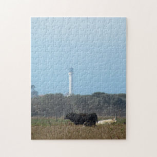 Quebra-cabeça - Farol e vacas