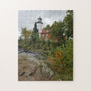 Quebra-cabeça Farol Eagle Harbor no Lago Superior