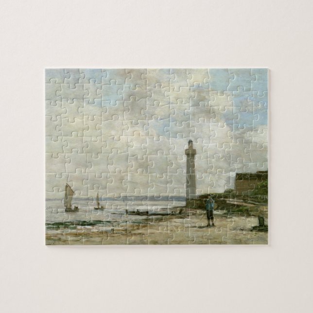 Quebra-cabeça Farol em Honfleur, 1864-66 (óleo no painel) (Horizontal)