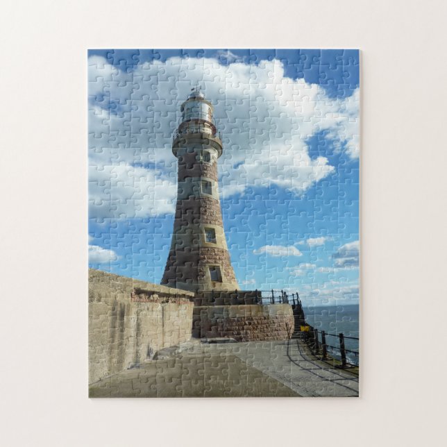 Quebra-cabeça Farol em Sunderland Reino Unido. (Vertical)