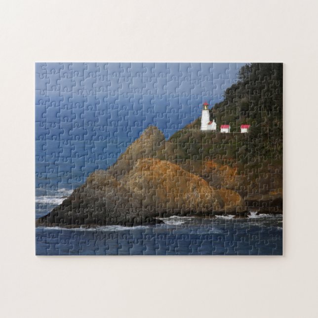 Quebra-cabeça Farol Heceta Head, Cape Creek, Oregon, EUA (Horizontal)