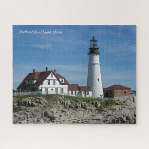 Quebra-cabeça Farol leve de Maine de Portland Head