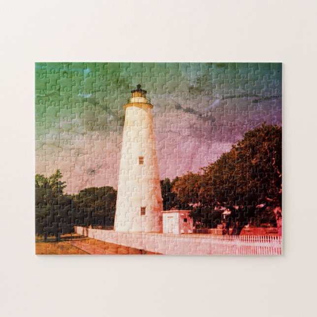 Quebra-cabeça Farol Ocracoke (Horizontal)