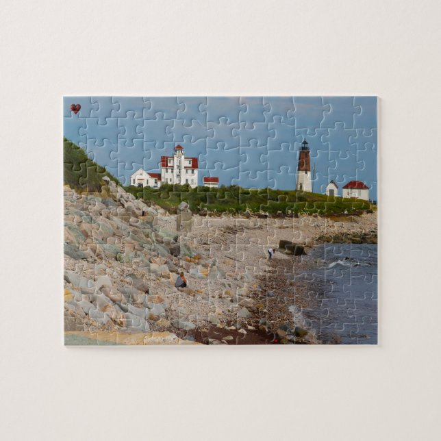 Quebra-cabeça Farol Rhode Island (Horizontal)