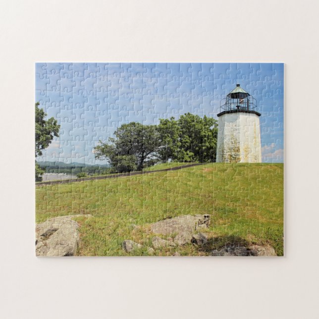 Quebra-cabeça Farol rochoso do ponto, New York (Horizontal)