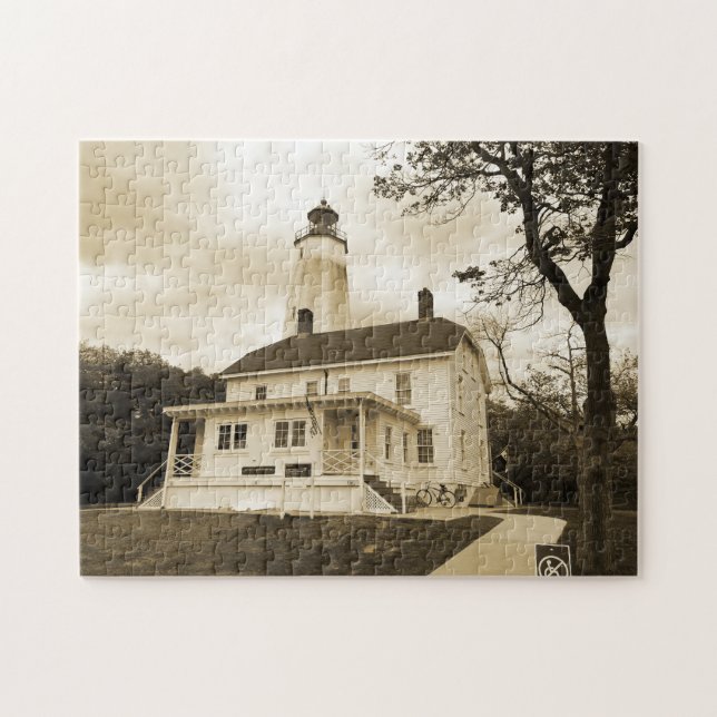 Quebra-cabeça Farol Sandy Hook (Horizontal)
