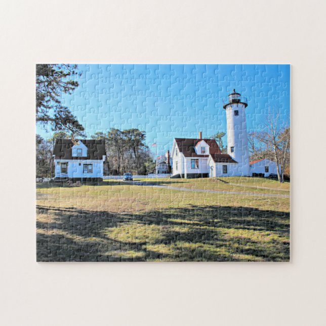 Quebra-cabeça Farol West Chop, Marthas Vineyard MÃE (Horizontal)