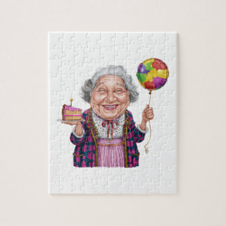 Quebra-cabeça Fatia de Bolo de Aniversário da Nana Humorística