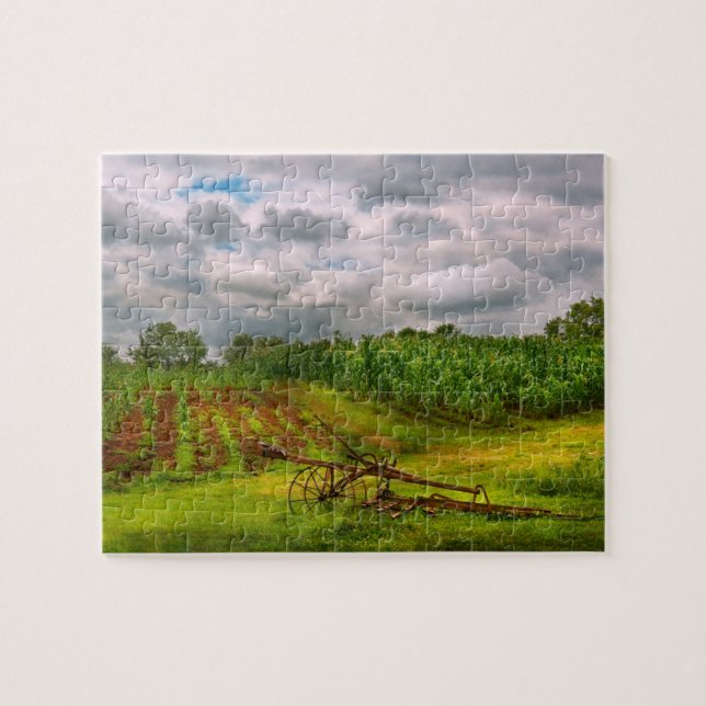 Quebra-cabeça Fazenda - Agricultura orgânica (Horizontal)