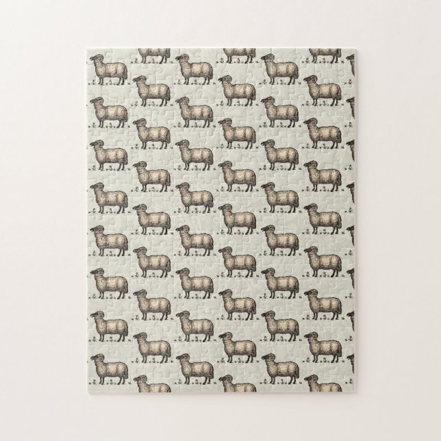 Quebra-cabeça Fazenda De Ovinos (Vertical)