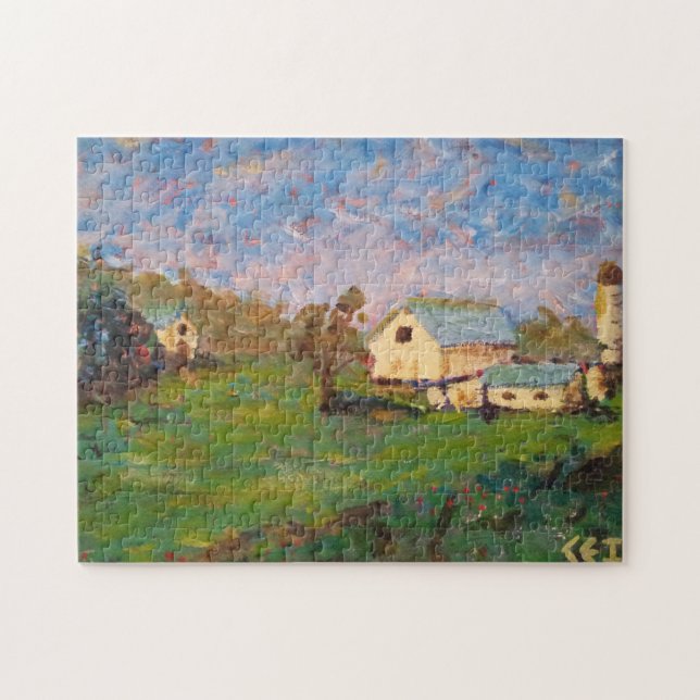Quebra-cabeça Fazenda no Mount Zion Road 11x14 polegadas (Horizontal)