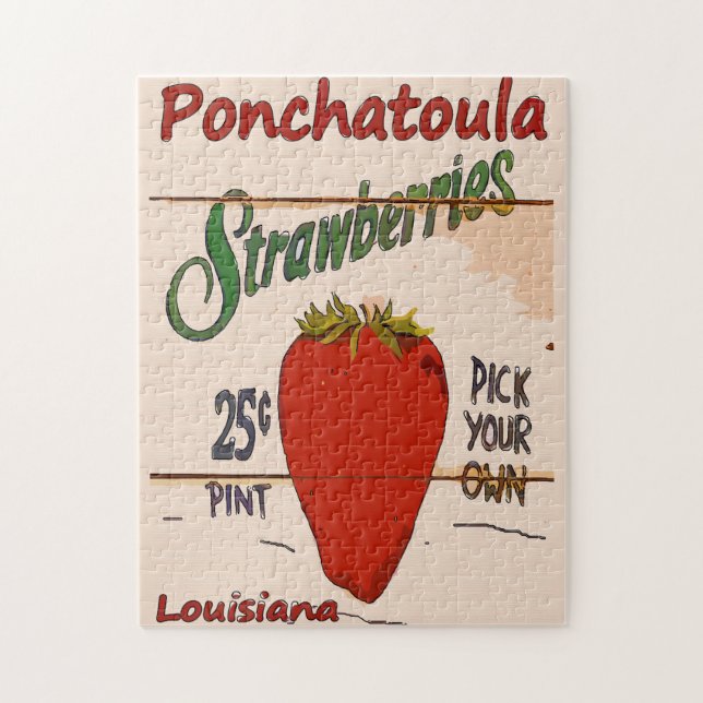 Quebra-cabeça Fazendas de Morango de Pontchartrain, (Vertical)