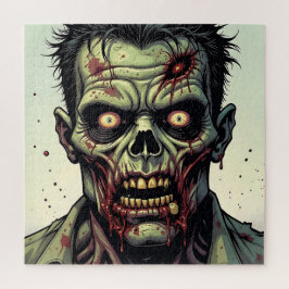 Quebra-cabeça Feche um Zombie de Arte Pop