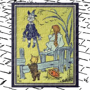 Quebra-cabeça Feiticeiro Vintage de Oz, Dorothy Toto encontra es