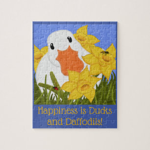 Quebra-cabeça Felicidade é Daffodils e Patos
