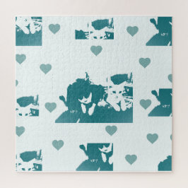 Quebra-cabeça Feline Friends. Adorable Kitten Duo.