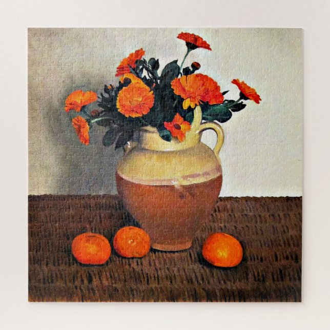 Quebra-cabeça Felix Vallotton art, Marigolds e Tangerines (Vertical)