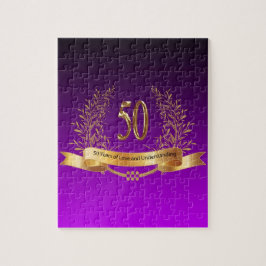 Quebra-cabeça Feliz 50º presente de aniversário de casamento