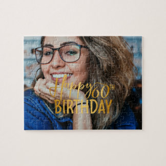 Quebra-cabeça Feliz 60º aniversário - Script Personalizado Foto