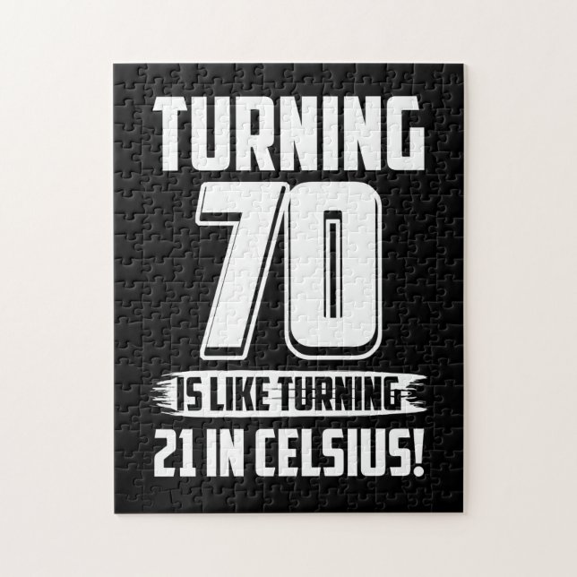 Quebra-cabeça Feliz 70 Birthday (Vertical)