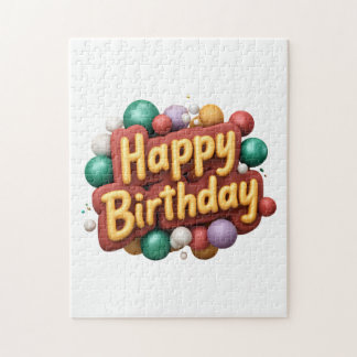 Quebra-cabeça feliz aniversário