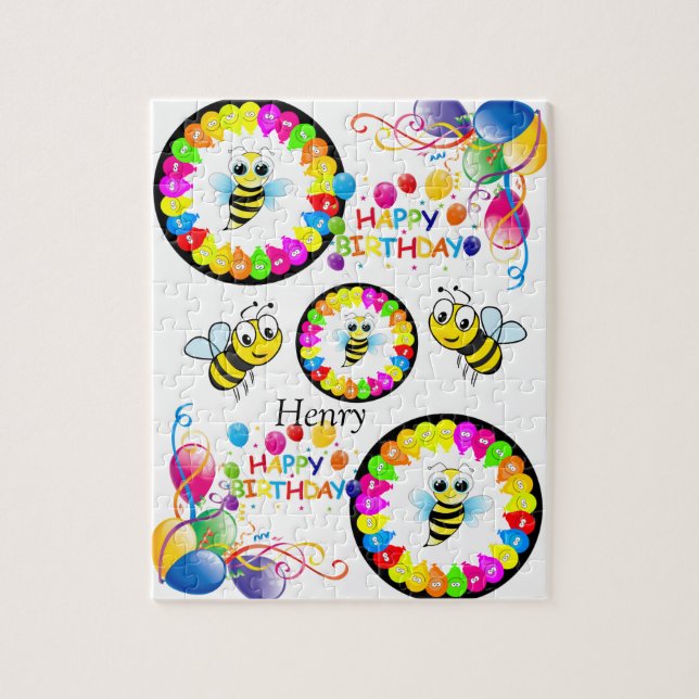 Quebra-cabeça Feliz Aniversário Bumblebeons (Vertical)