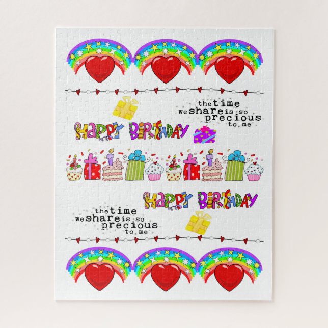 Quebra-cabeça Feliz aniversário do Feliz dia de os namorados que (Vertical)