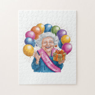 Quebra-cabeça Feliz Aniversário Nana Divertida