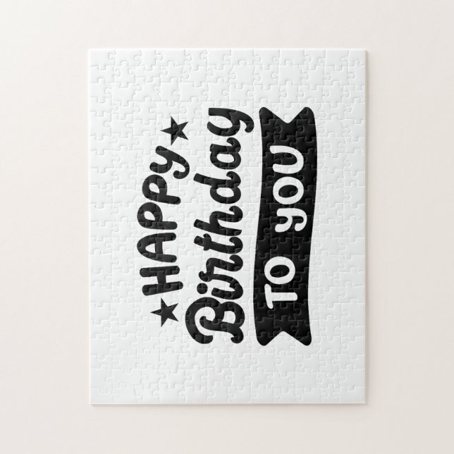 Quebra-cabeça Feliz aniversário para você (Vertical)