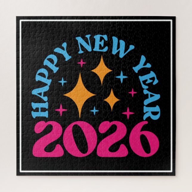 Quebra-cabeça Feliz Ano Novo 2026-73950 (Vertical)