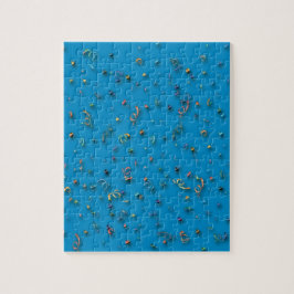 Quebra-cabeça Feliz ano novo Confetti em Azul