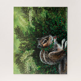 Quebra-cabeça Feliz Chipmunk em Fern