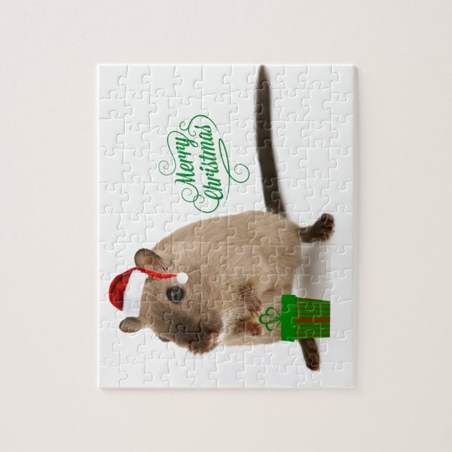 Quebra-cabeça Feliz Christmouse (Vertical)