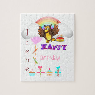 Quebra-cabeça Feliz Cupcake de Aniversário