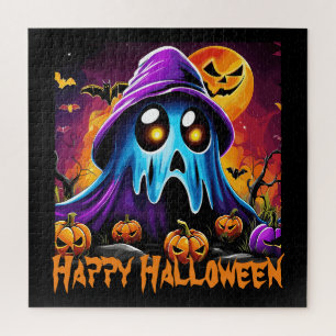 Quebra-cabeça Feliz Dia das Bruxas Feliz de Pumpkin
