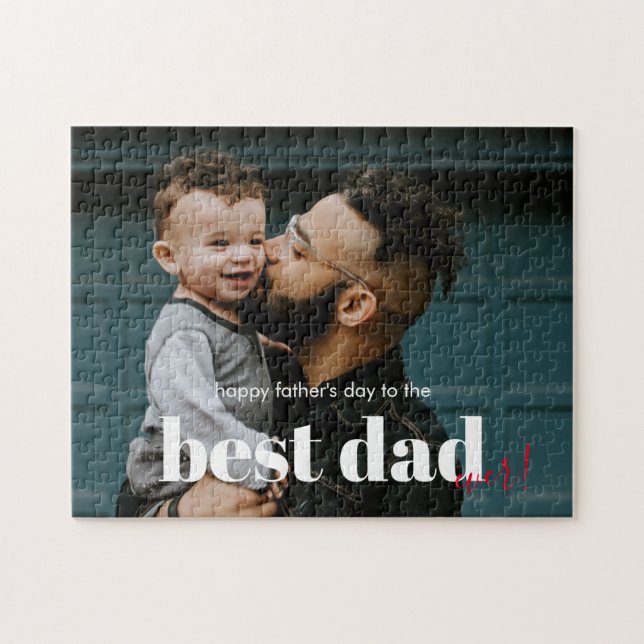 Quebra-cabeça Feliz Dia dos Pais Melhor Pai (Horizontal)