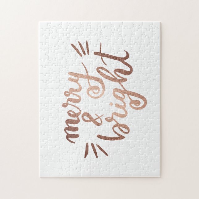 Quebra-cabeça Feliz e brilho - cobre (Vertical)