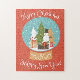 Quebra-cabeça Feliz Feliz ano novo de Natal