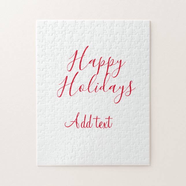 Quebra-cabeça Feliz feriado natalino simples mi (Vertical)