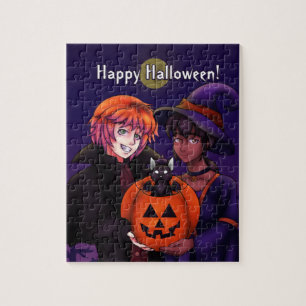 Quebra-cabeça Feliz Figurino de Halloween