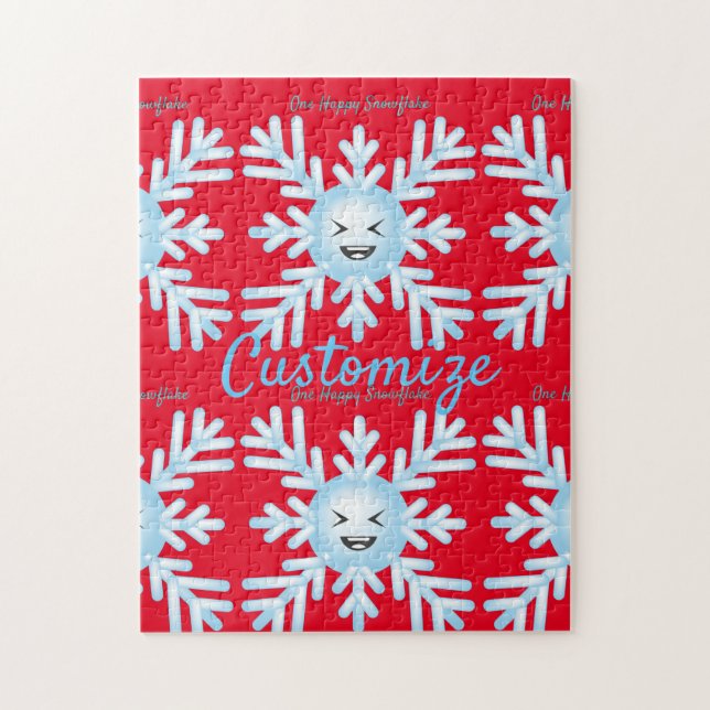 Quebra-cabeça Feliz Floco de Neve Emoticon Thunder_Cove (Vertical)