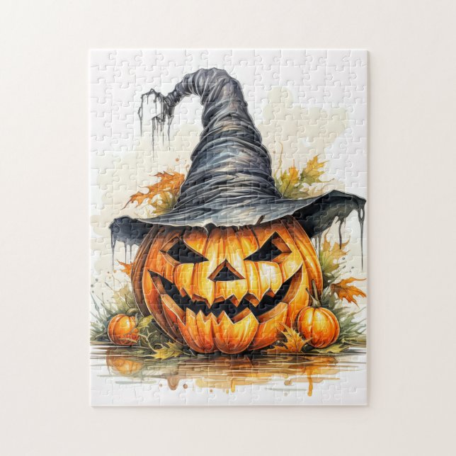 Quebra-cabeça Feliz Halloween Pumpkin (Vertical)