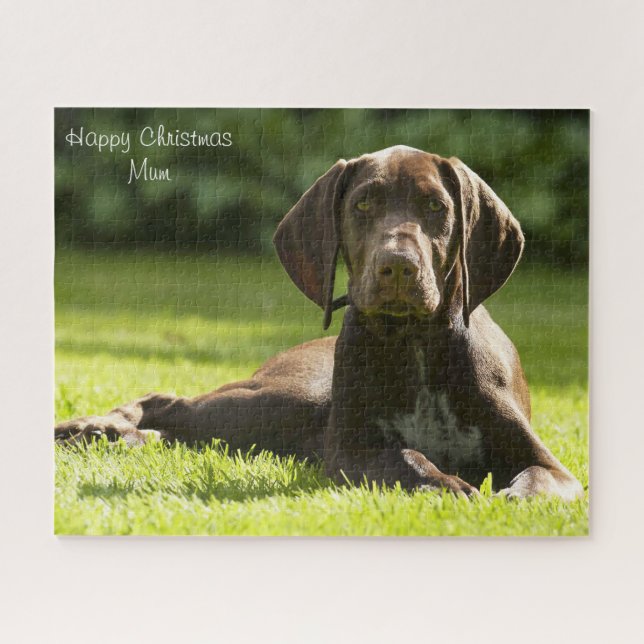 Quebra-cabeça Feliz Mãe de Natal. (Horizontal)