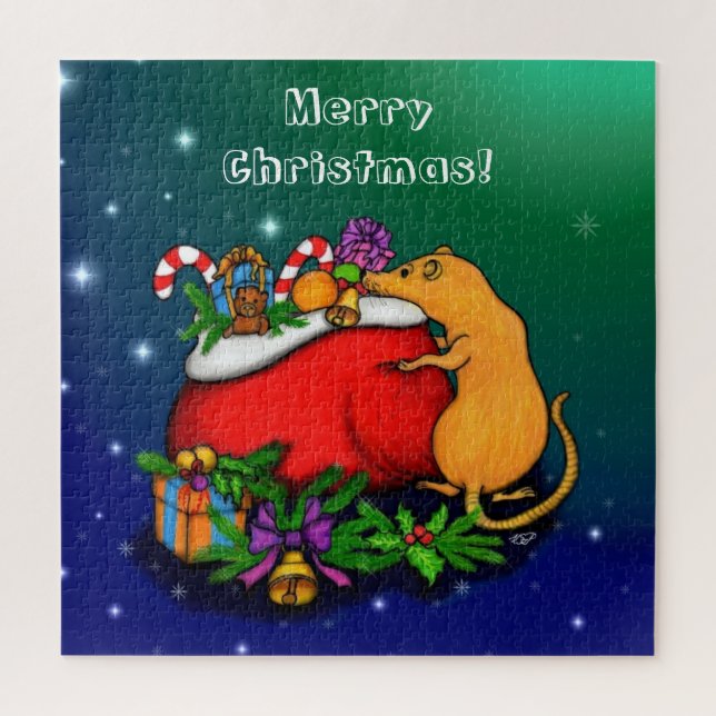 Quebra-cabeça Feliz Natal com Rat Prince (Vertical)
