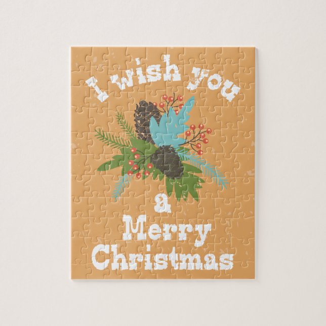 Quebra-cabeça Feliz Natal Decor (Vertical)