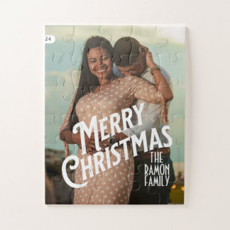 Quebra-cabeça Feliz Natal, foto minimalista e moderna