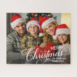 Quebra-cabeça Feliz Natal Foto Personalizada Simples