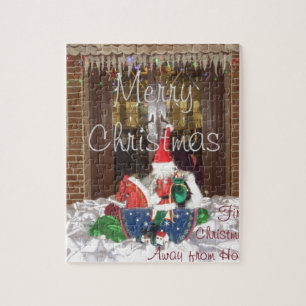 Quebra-cabeça Feliz Natal longe de casa Inspirou A