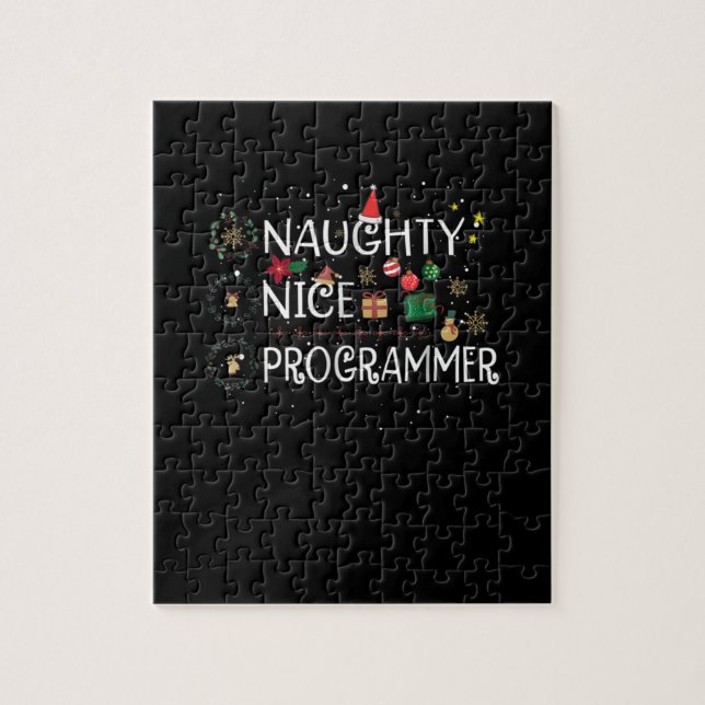 Quebra-cabeça Feliz Natal | Programador malvado (Vertical)